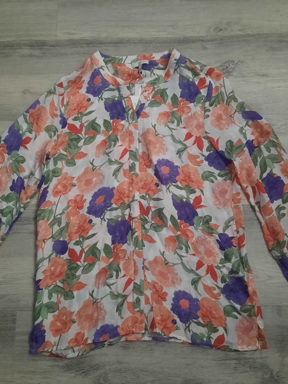 Joie Floral Button Up Blouse — Women's Small